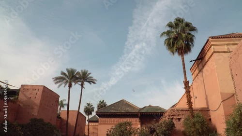 Saadian Tombs in Marrakech, Morocco, inside the royal Kasbah district of the city.