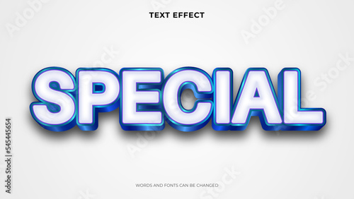 special 3d text effect