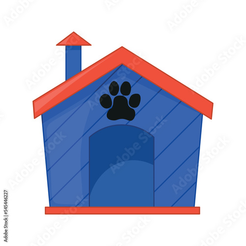 Vector of colorful house for dog.