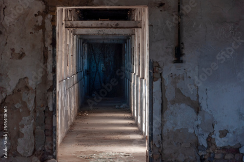 Old abandoned historic brick brewery in Budapest, Hungary