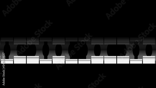 Abstract Piano Keys Music Keyboard Instrument Song Melody Vector Design Style