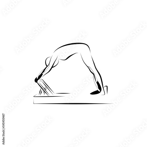 Pilates reformer pose