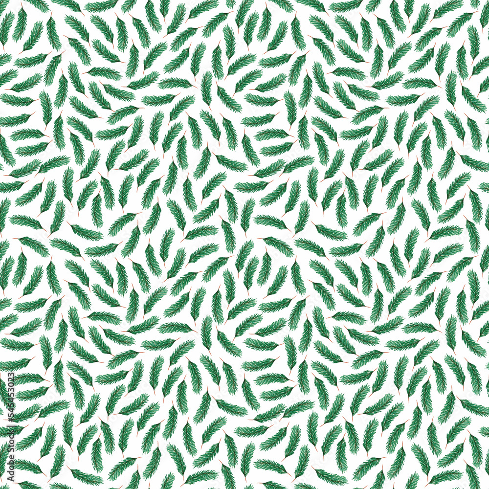 Seamless pattern with botanical elements