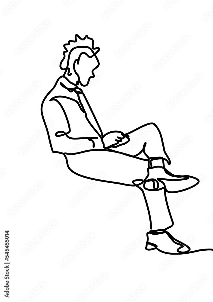 continuous line drawing - people sitting and standing meeting continuous line drawing - people sitting and standing meeting
