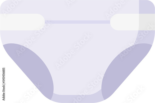 Cute Diaper icon. baby Diaper vector icon with flat design style.