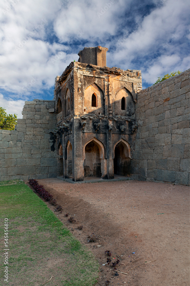 The Group of Monuments at Hampi was the centre of the Hindu Vijayanagara Empire in Karnataka state in India