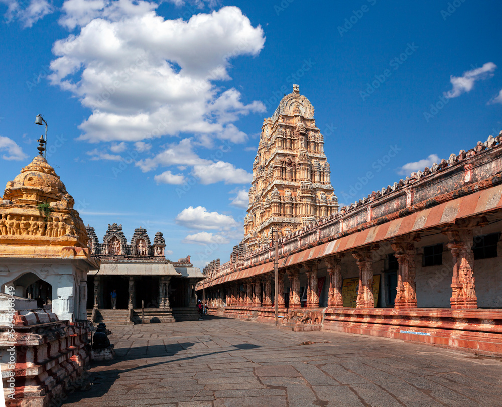 The Group of Monuments at Hampi was the centre of the Hindu Vijayanagara Empire in Karnataka state in India