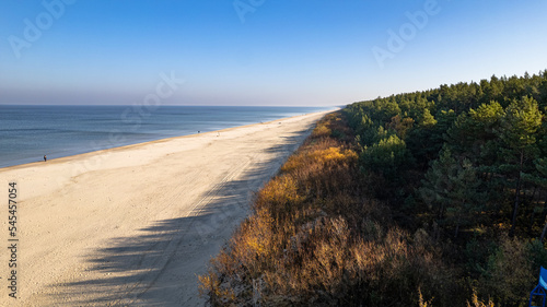 The coast of the Baltic Sea, Late autumn near the village of Jantar