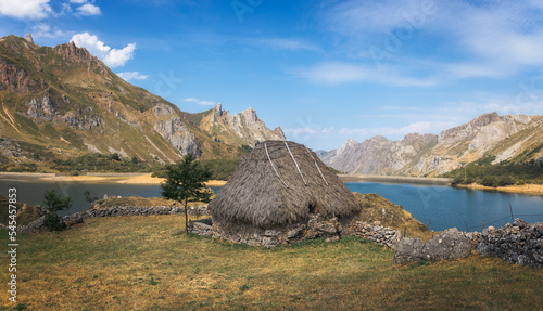 Teito, ancient hut in Lake Valley, Asturias