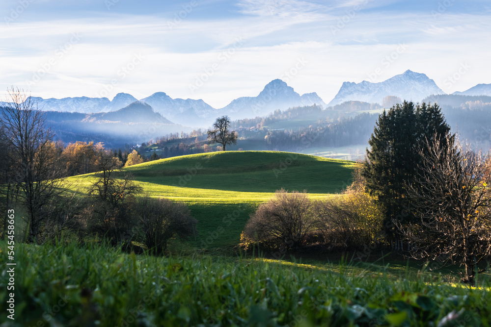 Naklejka premium Herbstlandschaft im Windischgarstnertal, Oberösterreich
