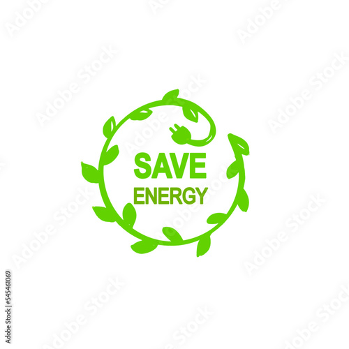 save energy vector badge logo icon