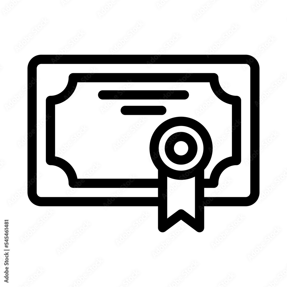 certificate line icon illustration vector graphic certificate line icon illustration vector graphic