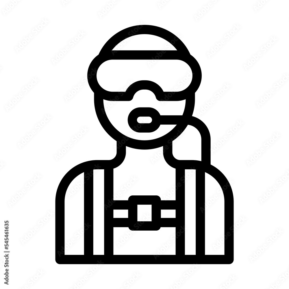 scuba diving line icon illustration vector graphic scuba diving line icon illustration vector graphic