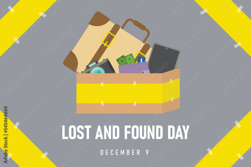 Obraz na plátně Lost and Found Day background.
