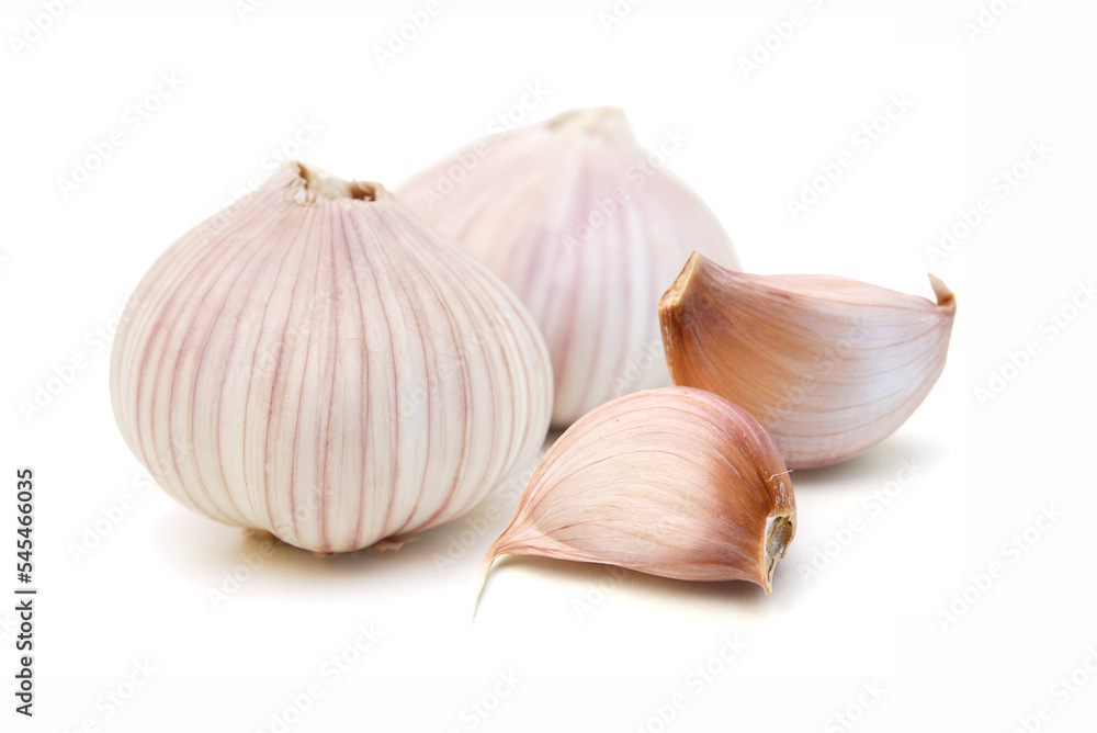 Garlic isolated on white background Garlic isolated on white background