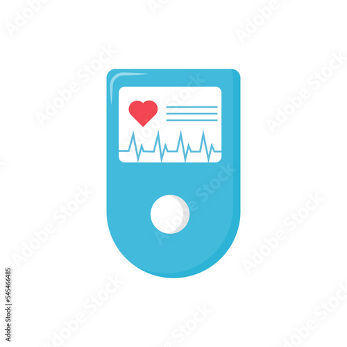 Obraz na płótnie Pulse oximeter simple medicine iconisolated on white background for web applications and mobile concepts. Vector illustration w salonie