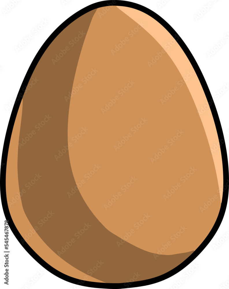 Brown egg isolated on a vertical white background. Brown egg isolated on a vertical white background.