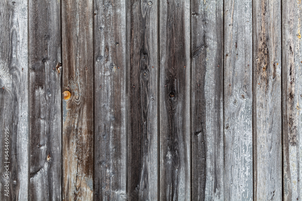 Vertical rustic wooden boards