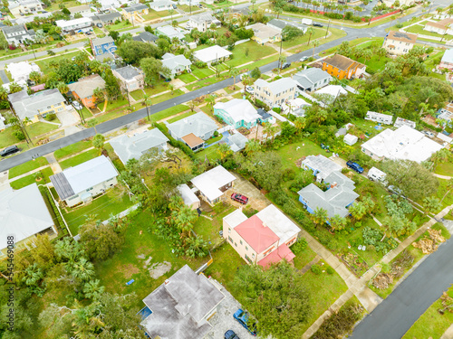 Aerial photo of single family homes in Daytona Beach FL