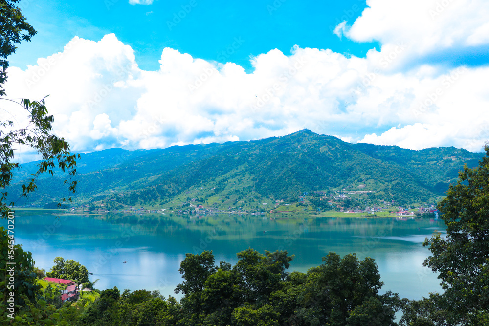 Phewa Fewa Lake and Pokhara City Nepal