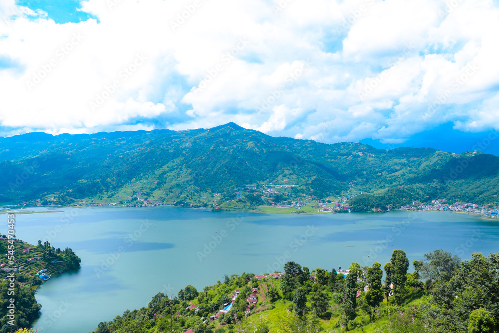 Phewa Fewa Lake and Pokhara City Nepal