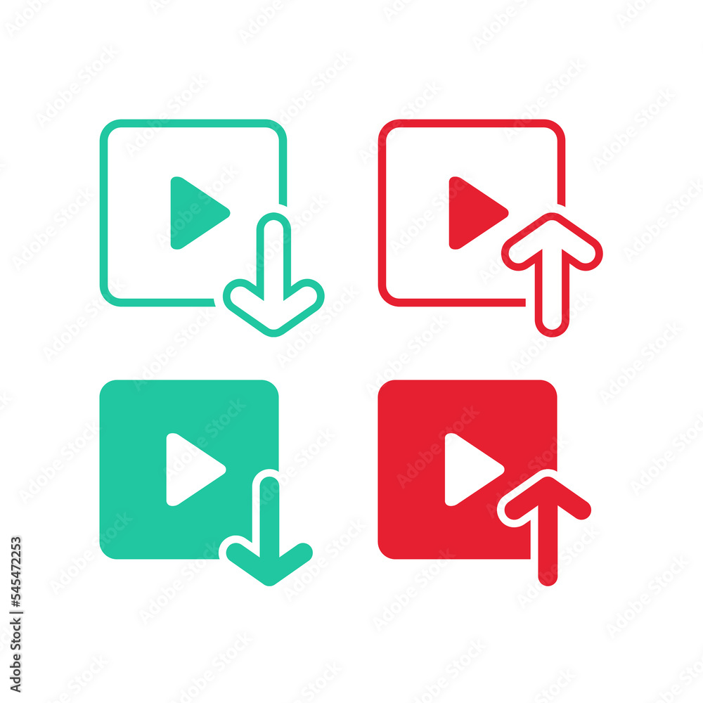 Download video. Upload video. Illustration vector Download video. Upload video. Illustration vector