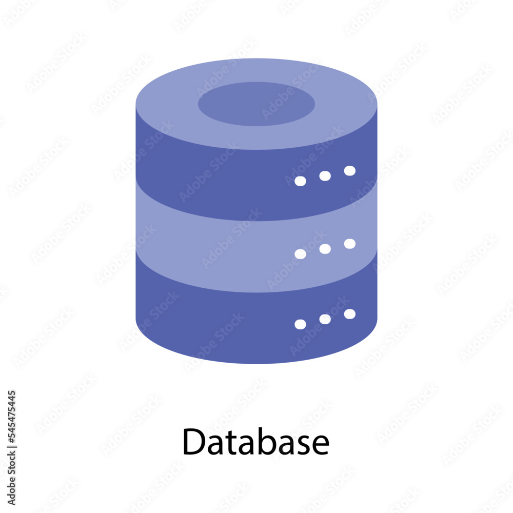 Database vector Flat Icons. Simple stock illustration Database vector Flat Icons. Simple stock illustration
