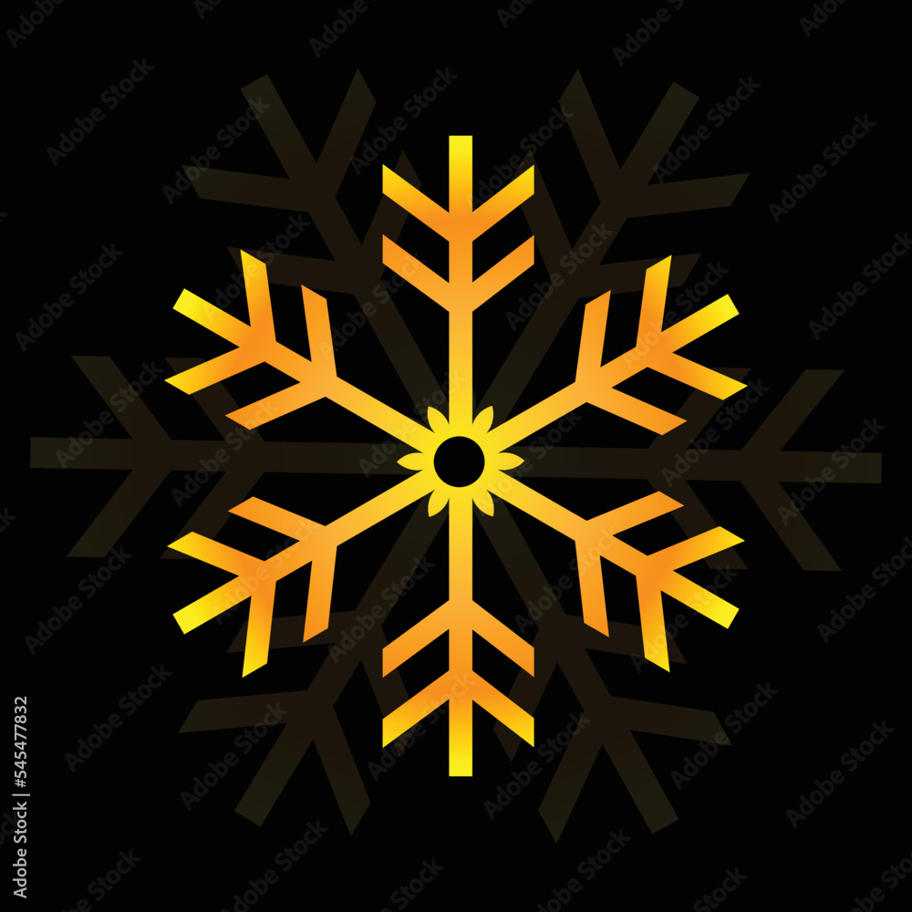 snowflake on black background snowflake on black background