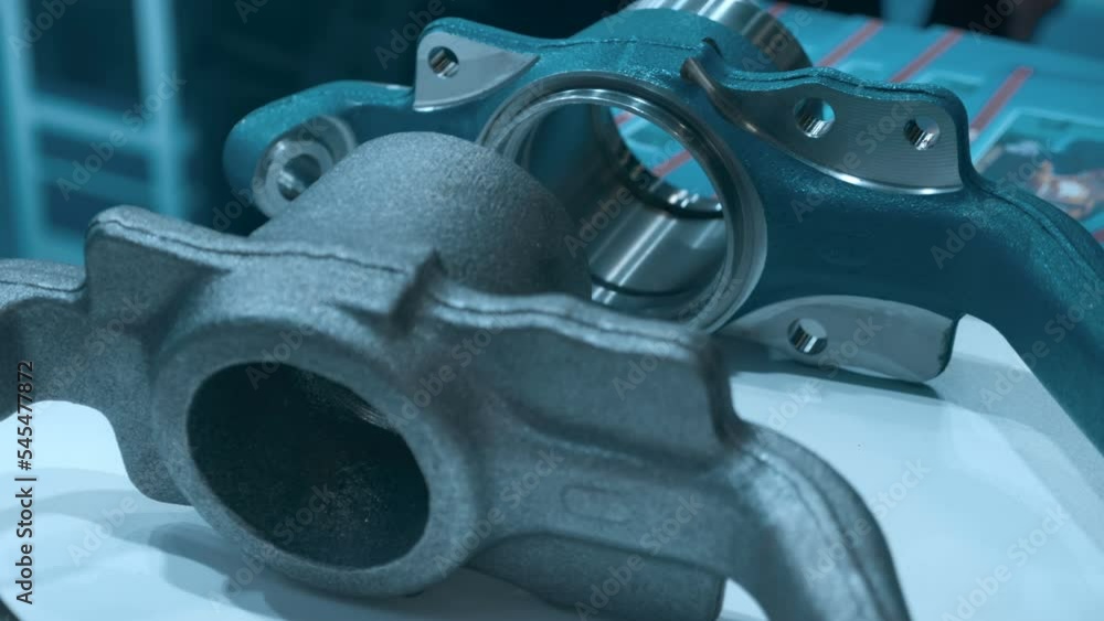 Sand casting is a widely used technology for producing complex shaped parts, which are otherwise expensive, difficult or in principle impossible to produce. Shot in motion. Closeup Sand casting is a widely used technology for producing complex shaped parts, which are otherwise expensive, difficult or in principle impossible to produce. Shot in motion. Closeup