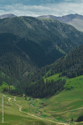 A valley in the Talgar mountains near Almaty