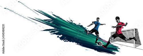 Foto football soccer team competition concept vector illustration