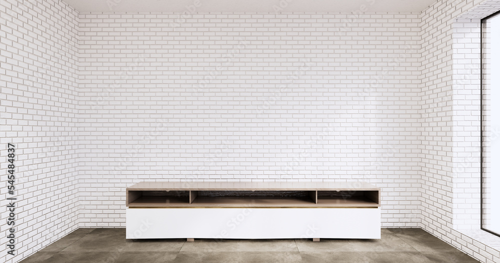 cabinet in loft interior room minimal designs, 3d rendering cabinet in loft interior room minimal designs, 3d rendering
