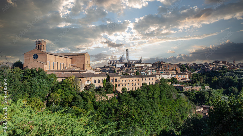 Panorama der Altstadt von Siena