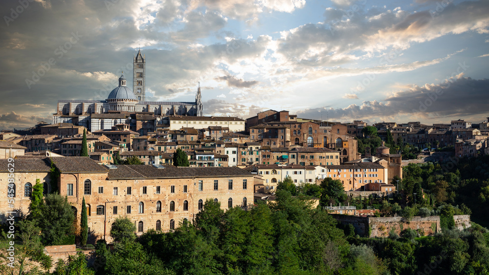 Panoram der Altstadt von Siena