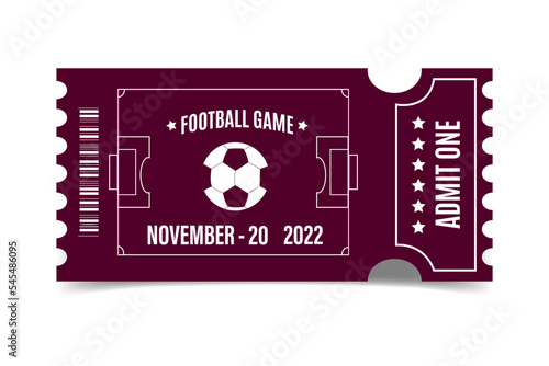 Football ticket match, football ticket,ball gate ticket, barcode,