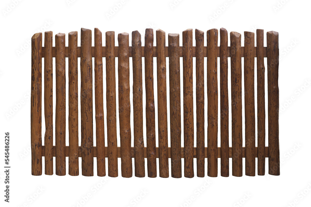 Wooden fence on a transparent background ... Wooden fence on a transparent background ...