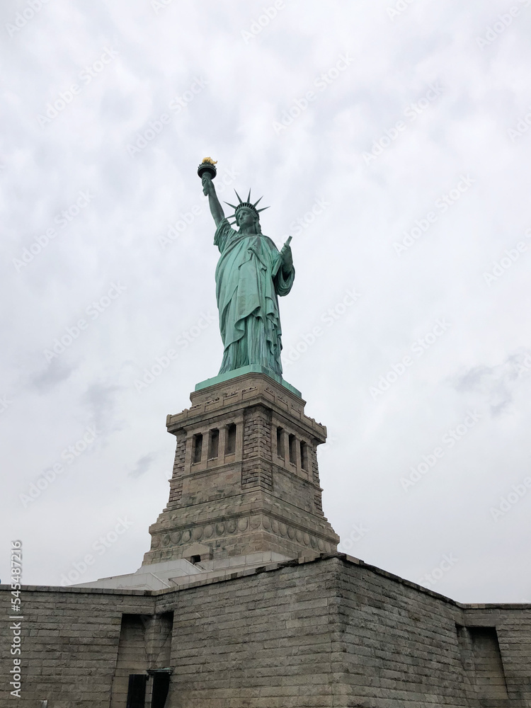 Statue of Liberty on Liberty Island in New York 