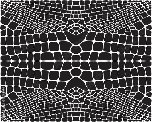 Seamless pattern of alligator skin on a white background	
