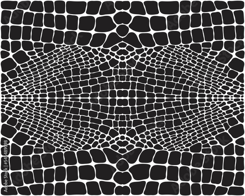 Seamless pattern of alligator skin on a white background	