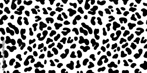 Dalmatian dog skin seamless pattern