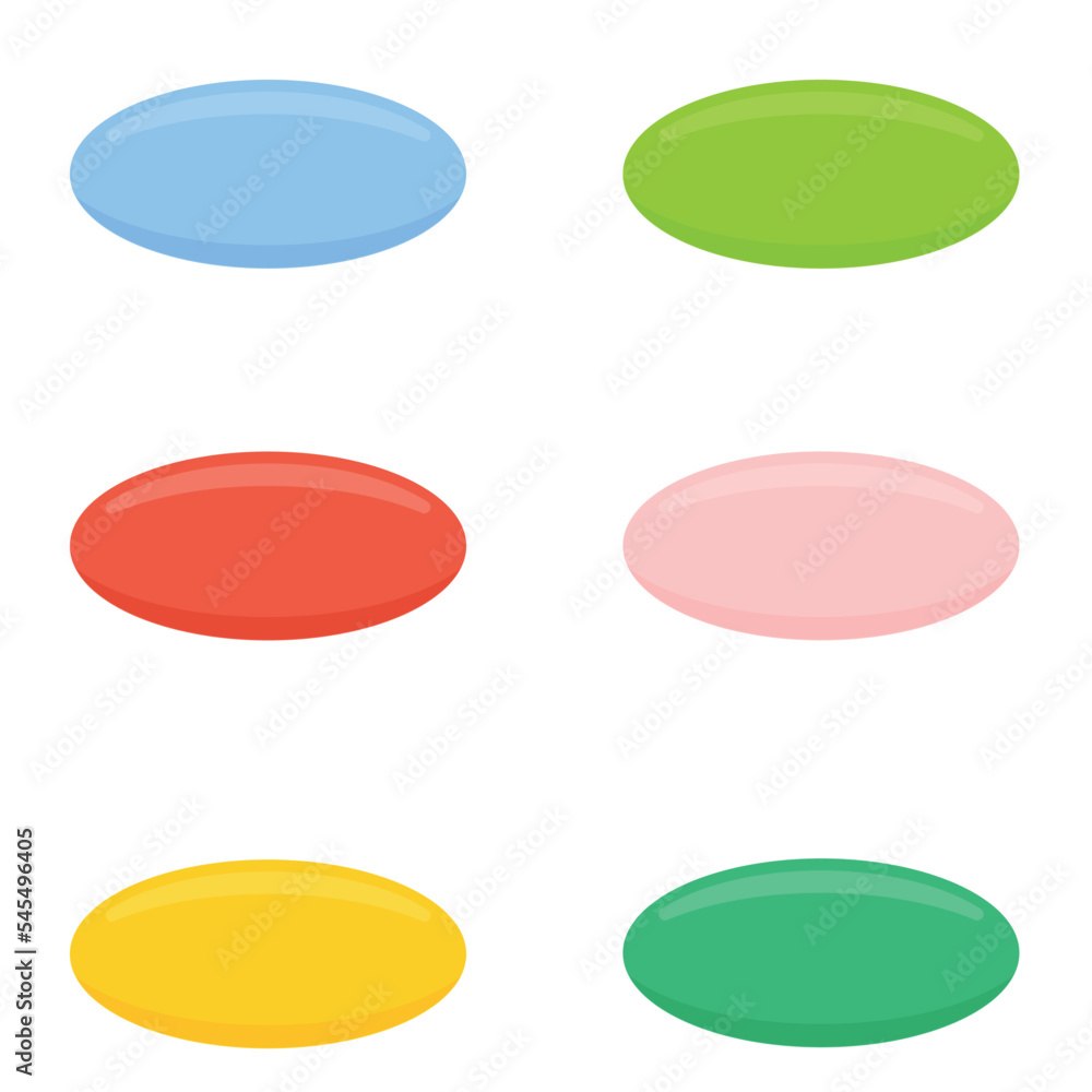 Set with pills. Vector illustration Set with pills. Vector illustration