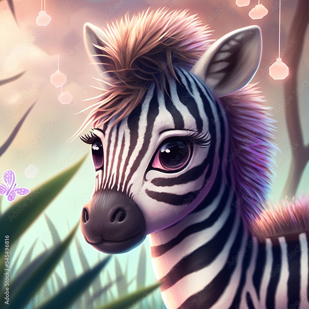 Fantasy zebra from fairy tales. Fantasy zebra from fairy tales.