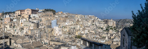 MATERA, ITALY - OCTOBER 17, 2022: Panorama view of the buildings in the old town © Chris Lawrence