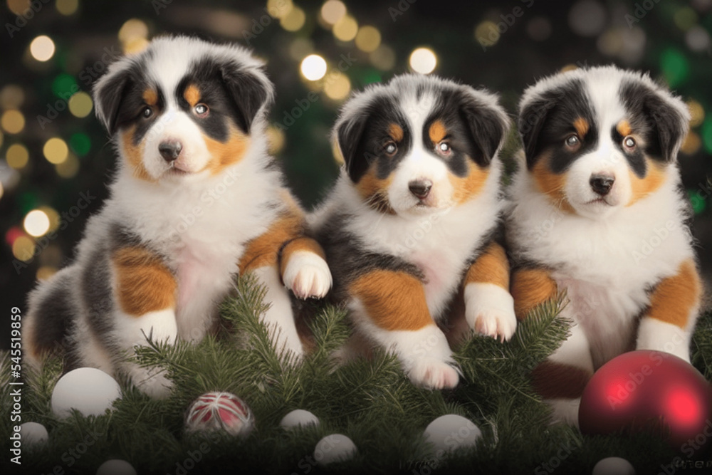 Australian Shepard Puppies-Christmas Australian Shepard Puppies-Christmas