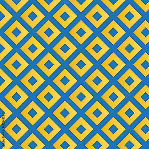 Seamless pattern with golden box triangles