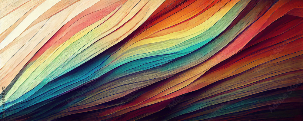 Colorful abstract rainbow wallpaper - obrazy, fototapety, plakaty 