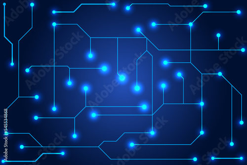 Abstract digital background with technology circuit board texture. Electronic motherboard illustration. Communication and engineering concept vector illustration
