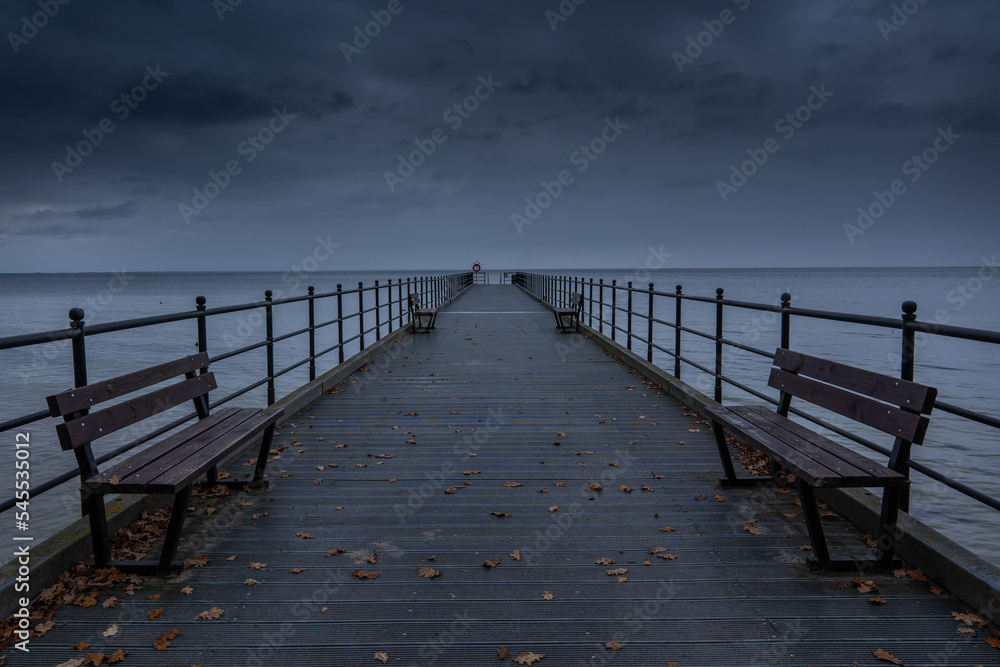 Pier. Sea View. Baltic Sea.