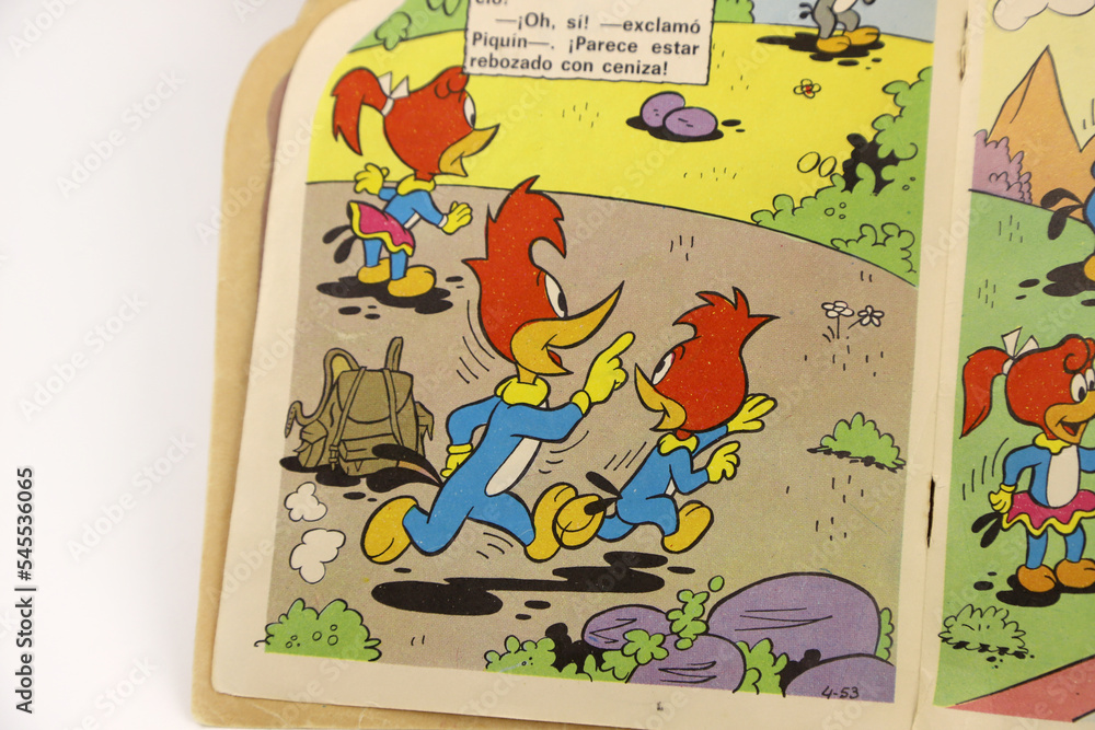 The Woody Woodpecker Show. Children's book in Spanish about the