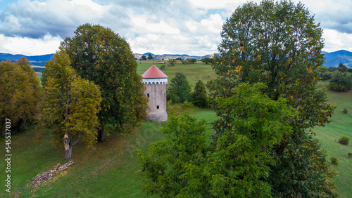 the tower of the ruined Kalc castle near Pivka photo